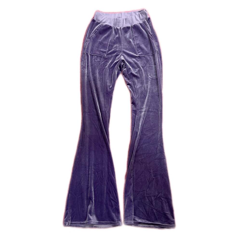 High Waist Flare Pants  lavender Velvet Rave, Festival Pants, Flare Pants